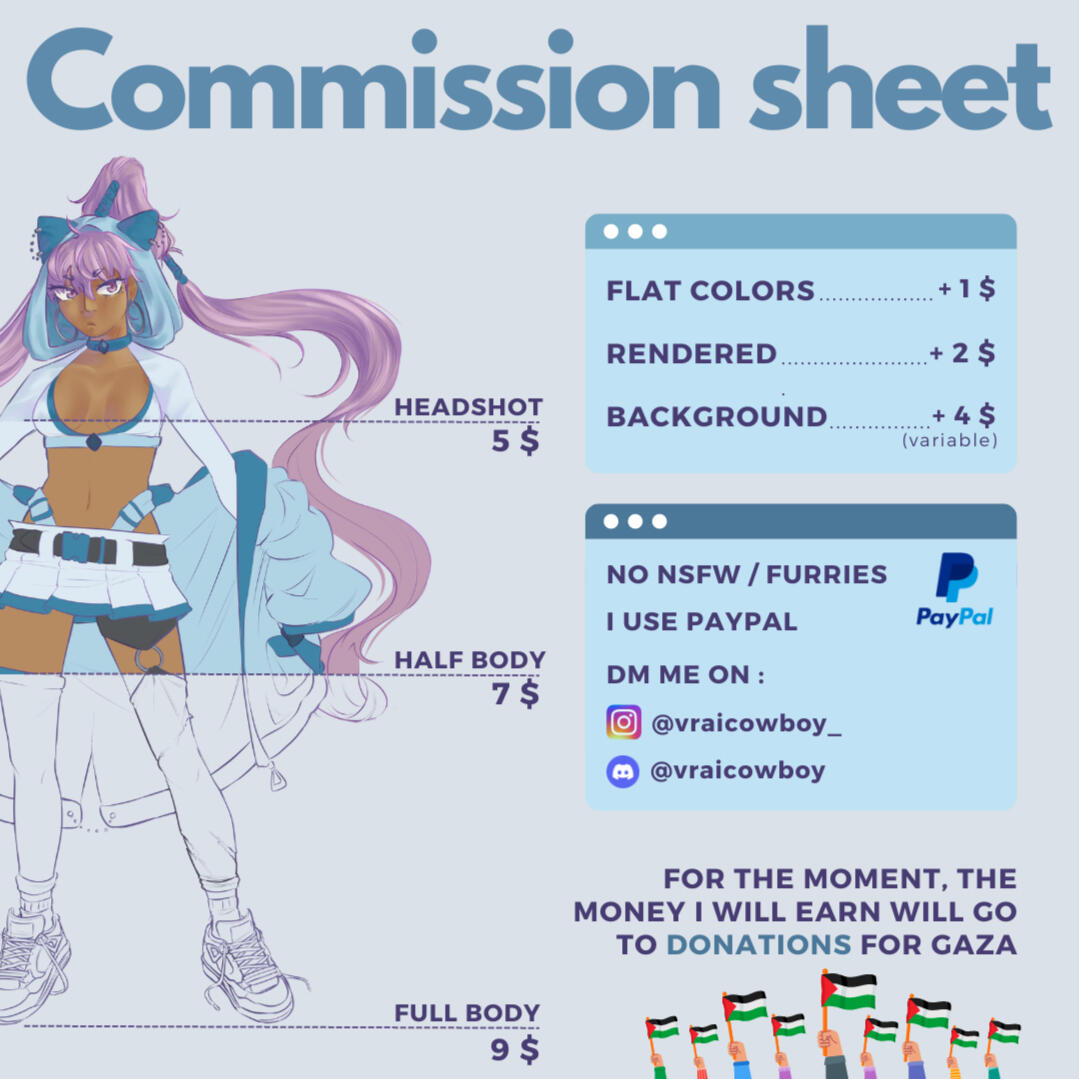 Commission sheet